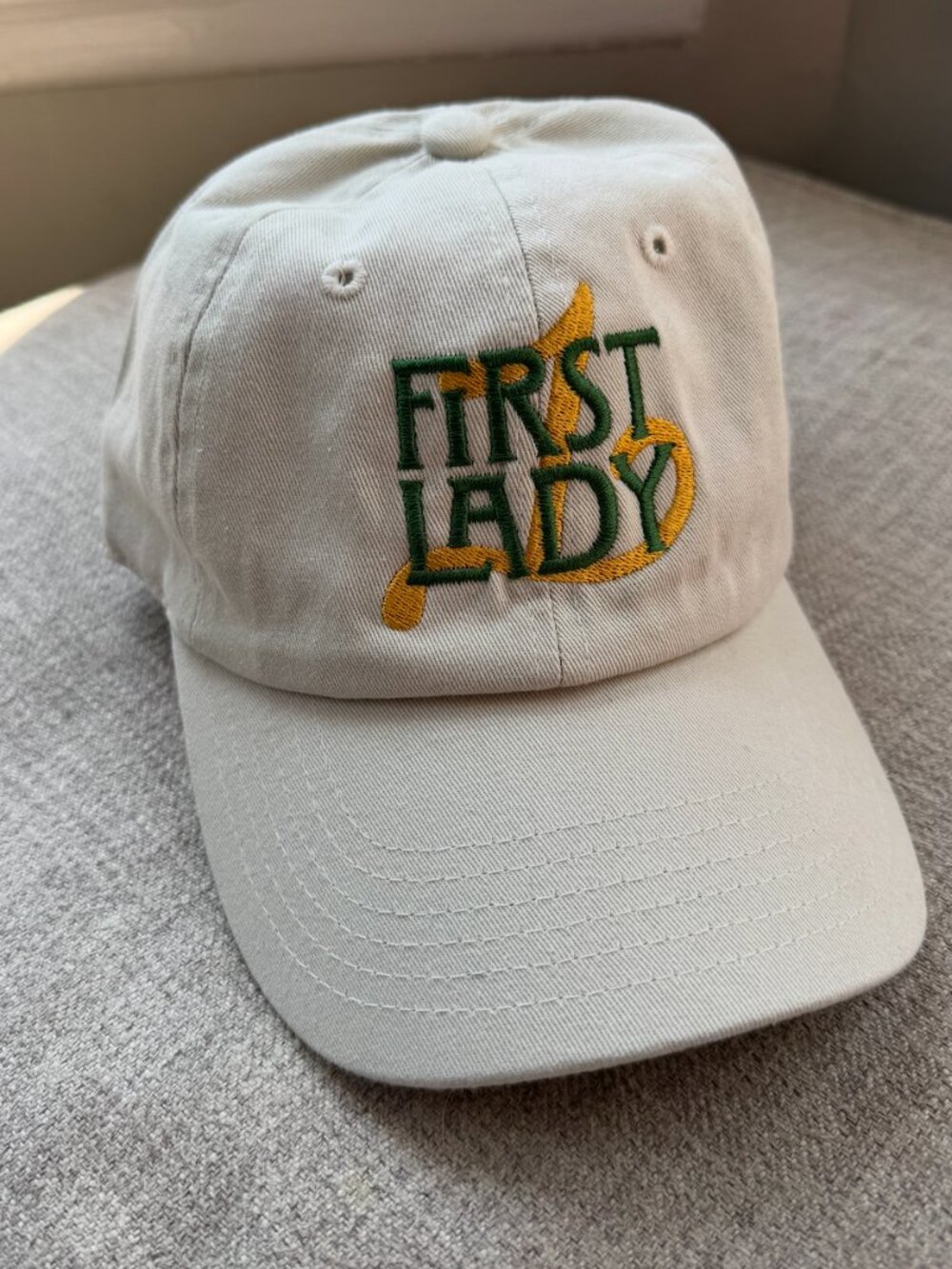 Vintage First Lady Cream Dad Hat